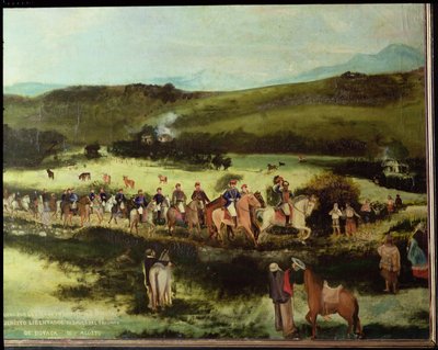 Simon Bolivar and Francisco de Paula Santander Traveling to Bogota with the Army of the Libertador After the Victory of Boyaca by Francisco de Paula Alvarez